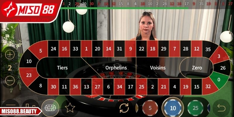 Roulette Miso88 – Nghệ Thuật Quay Số Không Gian Hiện Đại 1 Roulette Miso88 tái hiện không gian casino chuẩn châu Âu